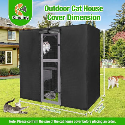 Kingling Outdoor Cat House Cover Weatherproof, Thermal Covers - Image 5
