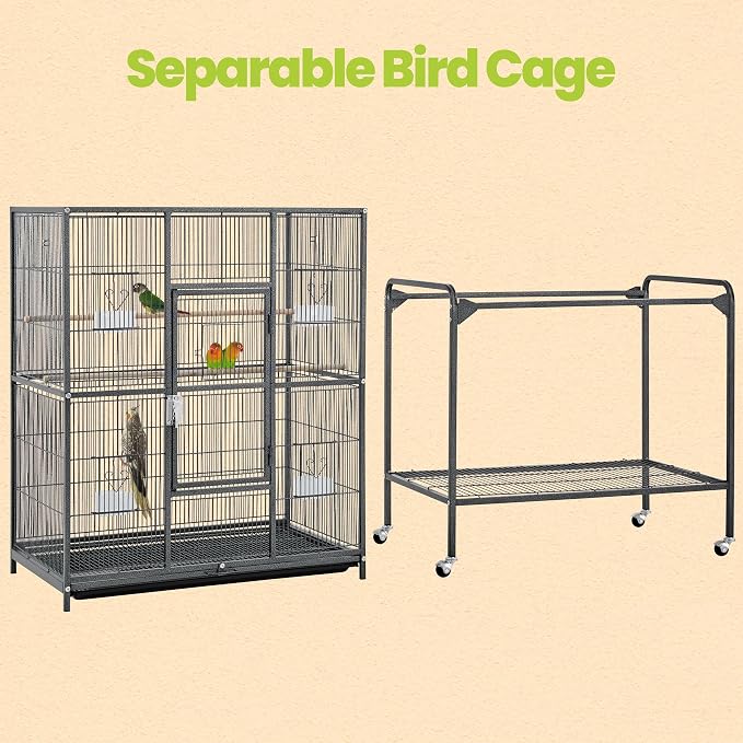 Yaheetech 63'' Detachable Parrot Cage - Image 4