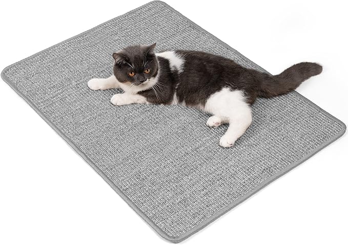 Cat Scratcher Mat, Natural Sisal Cat Scratch Pad by Conlun