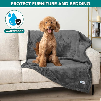 PetAmi Waterproof Dog Blanket for Medium Large Dog Puppy Cat Throw for Couch - Image 2