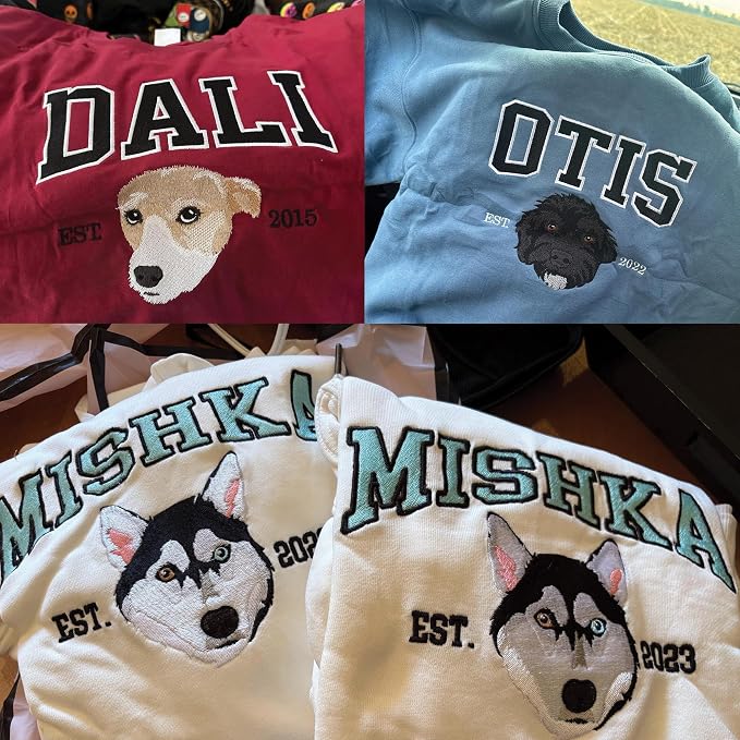 Custom Pet Embroidered Sweatshirt - Image 2