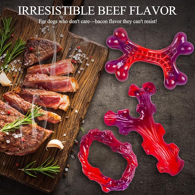 3 Pack Indestructible Dog Chew Bones - Image 4