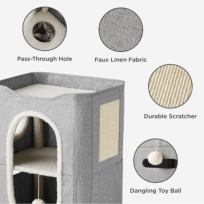 Bedsure 2 Story Cat House - Image 3