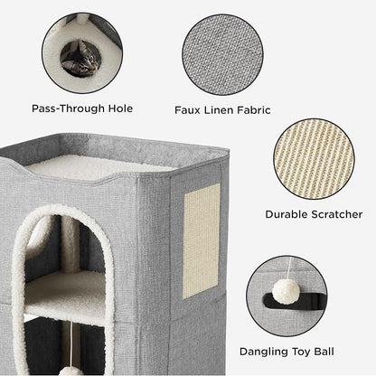 Bedsure 2 Story Cat House - Image 3