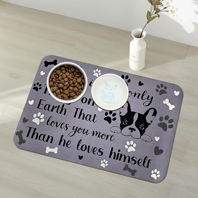 Pet Feeding Mat for Floors Waterproof Dog Mat for Food and Water Absorbent - Image 9