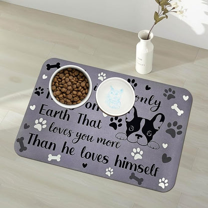 Pet Feeding Mat for Floors Waterproof Dog Mat for Food and Water Absorbent - Image 9