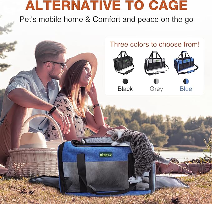 TSA Approved Pet Carrier in Cabin, Top-Open Portable Dog Carrier - Image 6