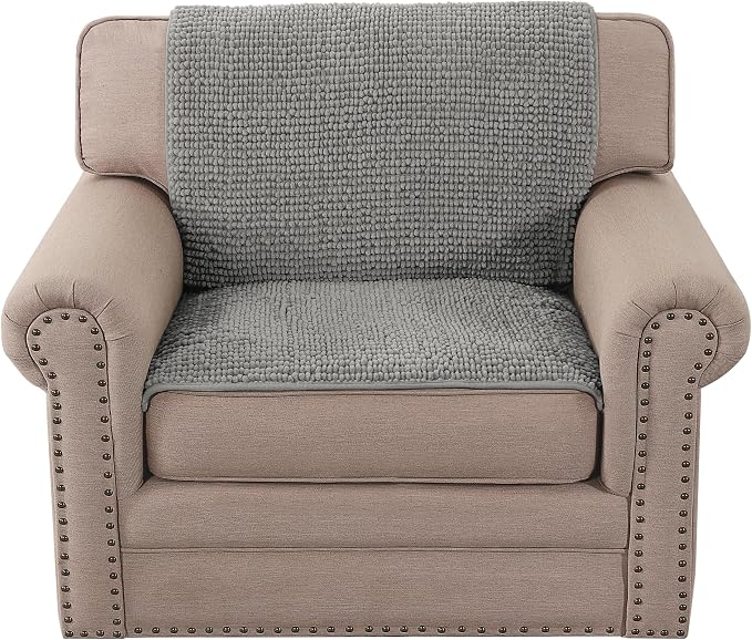 H.VERSAILTEX Plush Chenille Couch Armrest Cover 2 Packs Thick and Soft Sofa - Image 7
