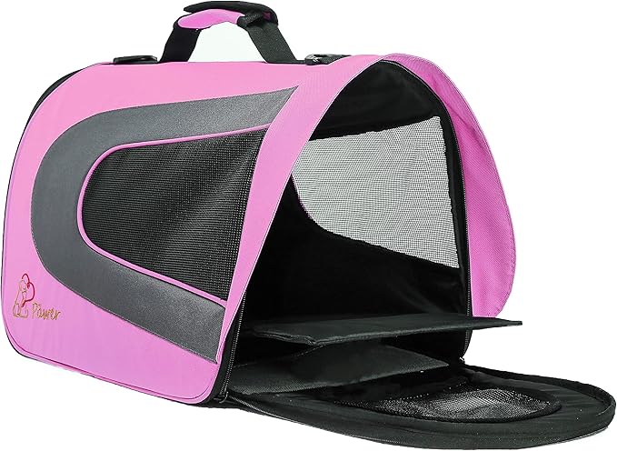 Pawer 18” x 11”x 11” Soft-Sided Foldable Airline Approved Pet Carrier - Image 7