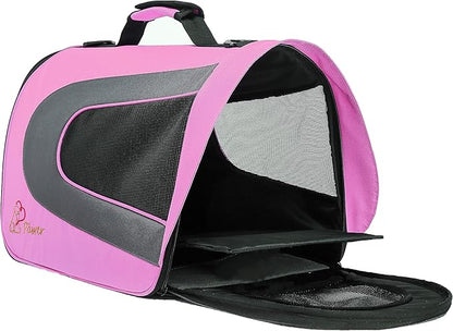 Pawer 18” x 11”x 11” Soft-Sided Foldable Airline Approved Pet Carrier - Image 7
