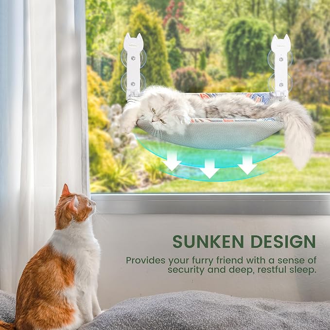 Cat Window Perch, Glow in The Dark Foldable Cat Hammock - Image 3