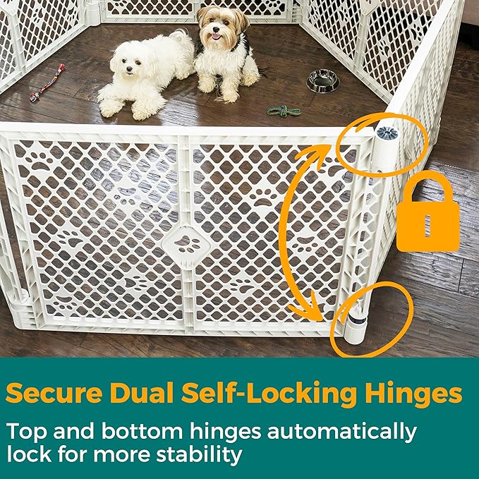 MYPET 6-Panel Paws Petyard, Durable & UV-Resistant Puppy Playpen, - Image 4