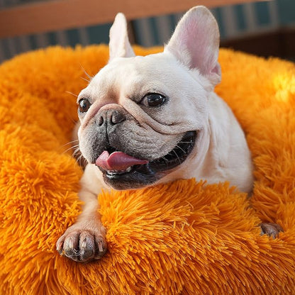 Calming Donut Dogs Beds for Small Dogs Washable, 23inch Plush Round Pet Bed for - Image 6