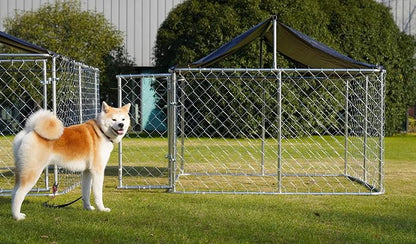 Outdoor Dog Enclosure Heavy Duty Dog Kennel House Mesh Dog Big Cage Pet Kennel - Image 7