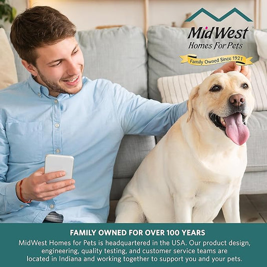 MidWest Homes for Pets QuietTime Dog Bed – Cinnamon Faux Fur Bolster, - Image 2