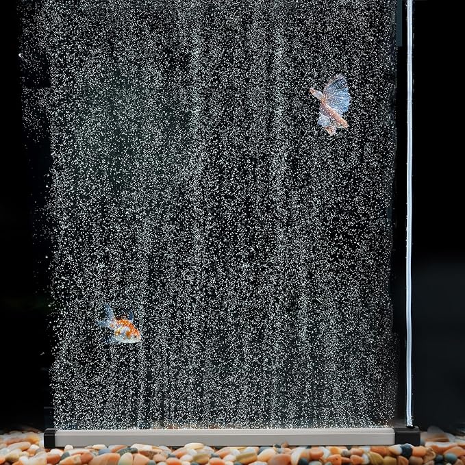 hygger Aquarium Bubble Strip, Nano Air Bubble Curtain Wall Aquarium Air Stone by hygger
