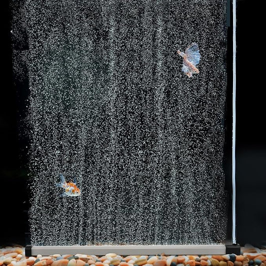 hygger Aquarium Bubble Strip, Nano Air Bubble Curtain Wall Aquarium Air Stone by hygger