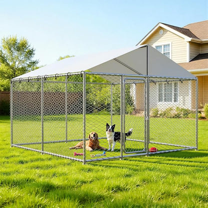 10'x10' Large Outdoor Dog Kennel Outside by Unknown