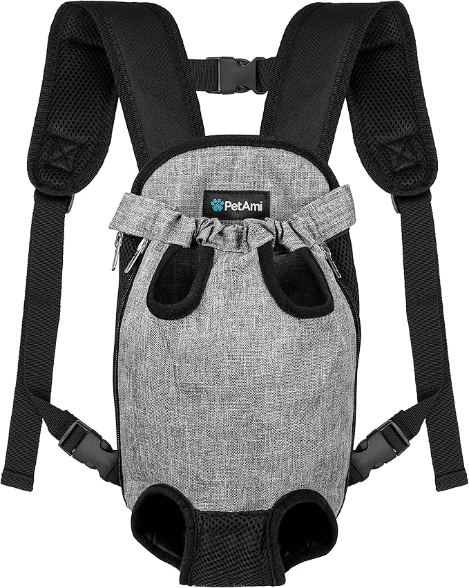 PetAmi Dog Carrier Backpack, Adjustable Pet Cat Front Carrier Backpack by PetAmi