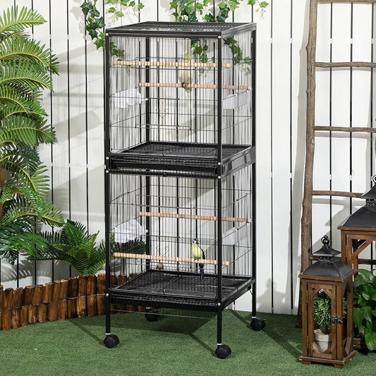 PawHut Large Bird Cage with 1.7 ft. Width - Image 2
