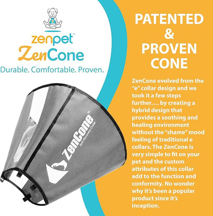 ZenPet Recovery Cone E-Collar for Dogs & Cats – Soft, Comfortable, Safe & - Image 7