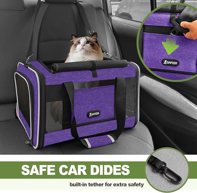Per Carrier for Cat 18x11x11 Inch FAA Complaint, Kitten Taxi Top Load Soft - Image 8