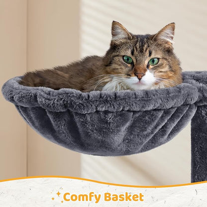 Yaheetech 54in Cat Tree, Spacious Condo and Hammock, Ideal Activity Center - Image 5