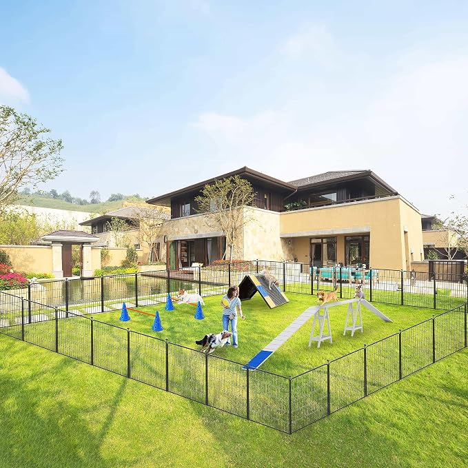 Dog Playpen 32 inch 40 Panels Indoor Outdoor Dog Pen - Image 2