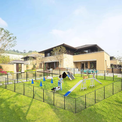 Dog Playpen 32 inch 40 Panels Indoor Outdoor Dog Pen - Image 2