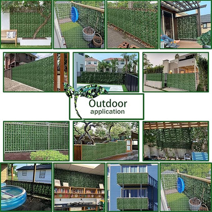 Artificial Fence Privacy Screen: 6FT x 20FT UV-Anti Faux Greenery Backdrop Ivy - Image 6