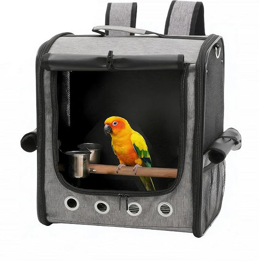 Foldable Bird Carrier Bag, Bird Backpack by Unknown