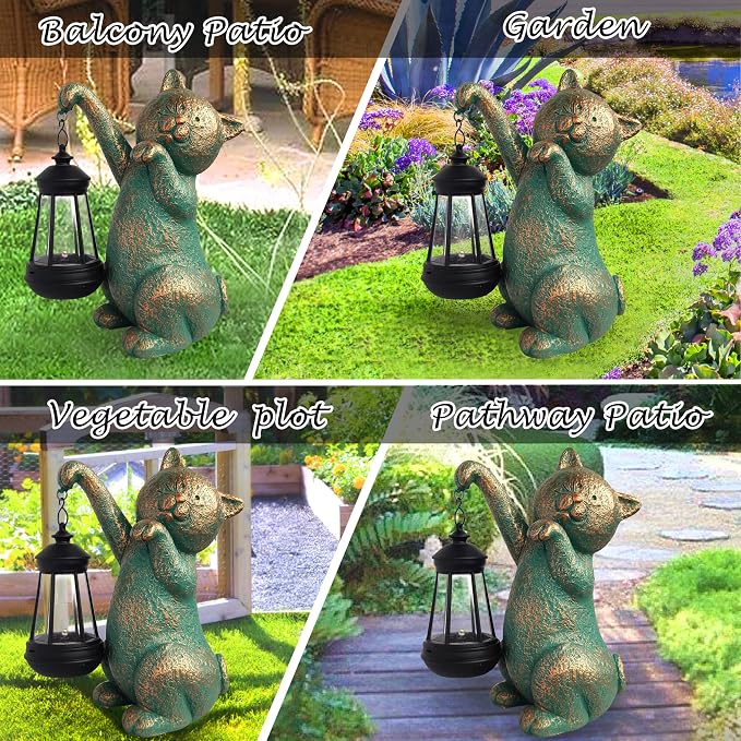 Cat Garden Statue Outdoor Décor - Image 7