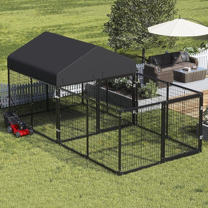 Outdoor Dog Kennel with Dog Fence by Petony