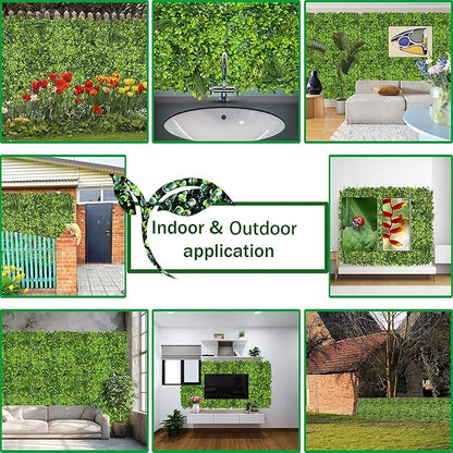 Artificial Plant Wall Roll: 72 X144 in UV-Anti Ivy Privacy Fence Screen Faux - Image 5
