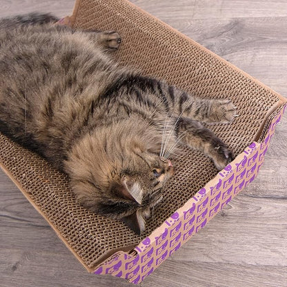 SmartyKat Super Scratcher Chaise Corrugated Cat Scratcher, Catnip Infusion - Image 3
