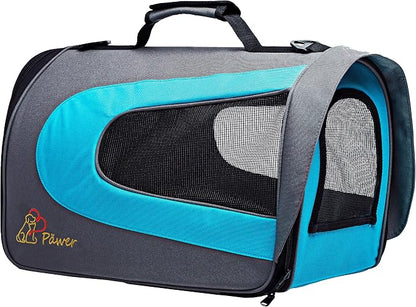 Pawer 18” x 11”x 11” Soft-Sided Foldable Airline Approved Pet Carrier - Image 4