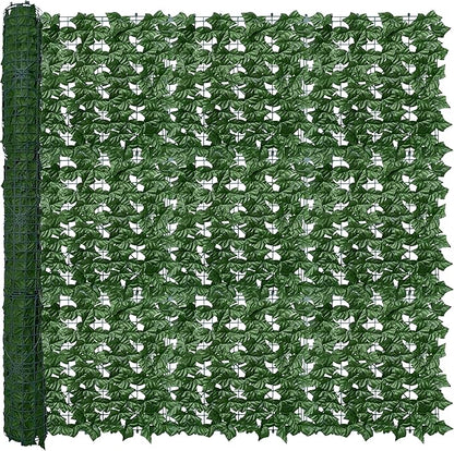 Artificial Ivy Privacy Fence Wall Screen, 60X120 in UV-Anti Faux Greenery by ODTORYHOME