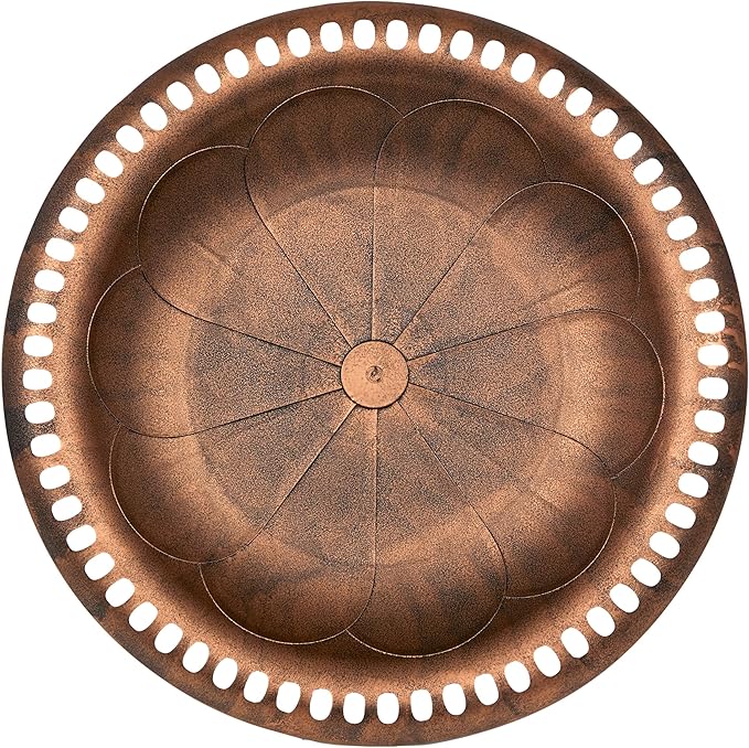 Alpine Corporation | 28" Bronze Outdoor Pedestal Birdbath - Image 4