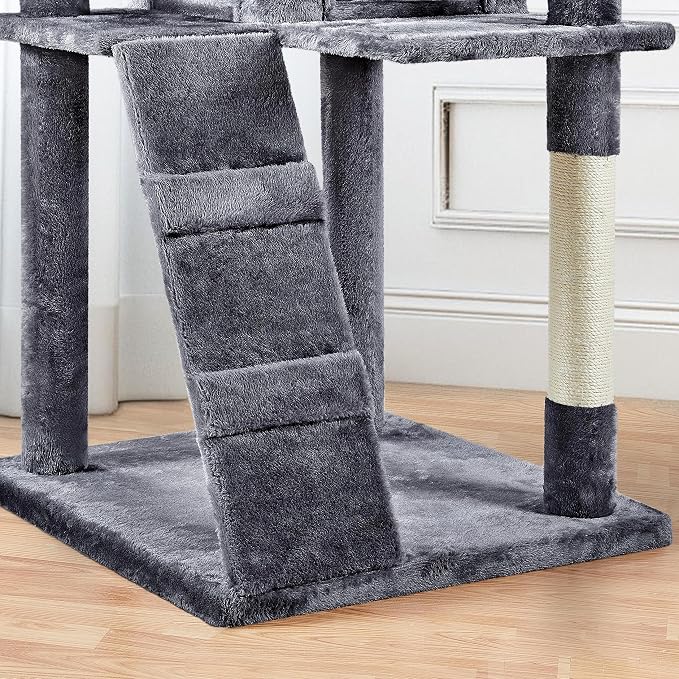 Yaheetech XL Cat Tree, 80in Multi-Level Tower - Image 9