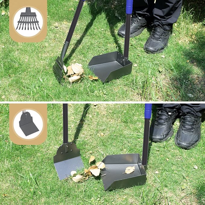 Heeyoo Dog Pooper Scooper, Dog Poop Tray and Rake Set, Pet Waste Removal Scoop - Image 7