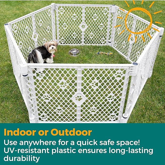 MYPET 6-Panel Paws Petyard, Durable & UV-Resistant Puppy Playpen, - Image 7