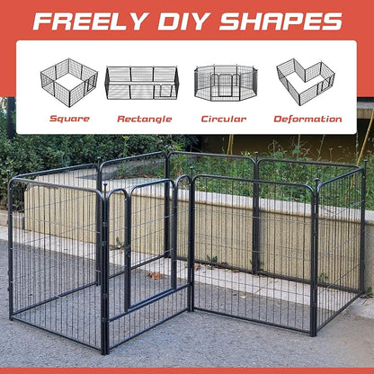 Dog Playpen, 32/40/45 Inch Height in Heavy Duty, Folding Indoor Outdoor - Image 5