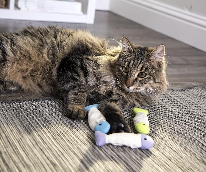SmartyKat Fish Flop Crinkle Catnip Cat Toys - Image 9