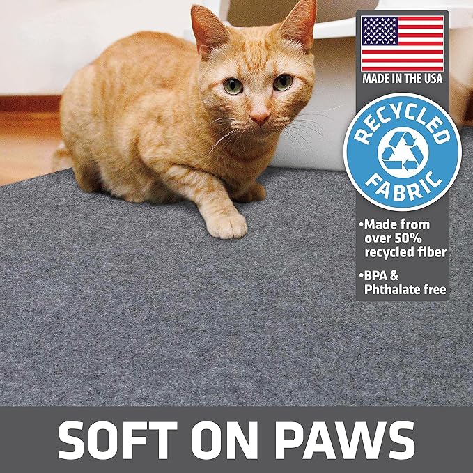 Drymate Cat Litter Box Mat, Litter Trapping Mat, Waterproof, Urine-Proof - Image 4