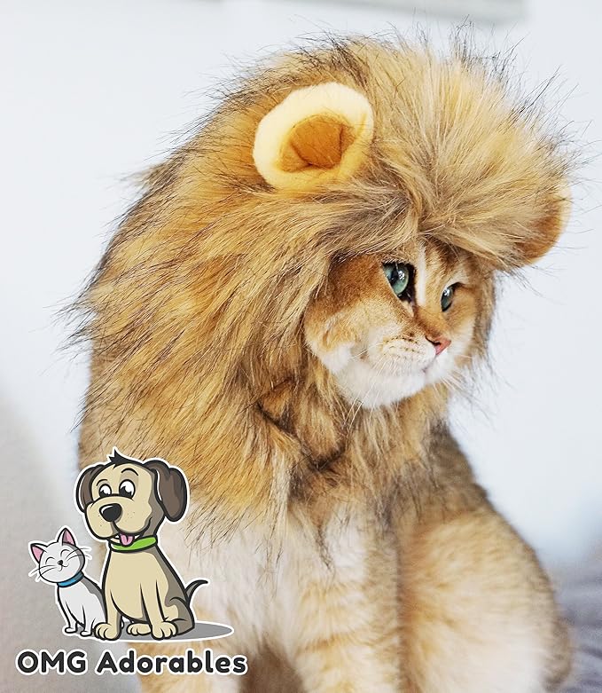 Lion Mane Costume for Cats - Image 8