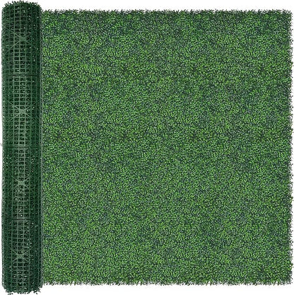 Artificial Ivy Privacy Fence Wall Screen: 72 X144 in UV-Anti Faux Boxwood Roll by ODTORYHOME