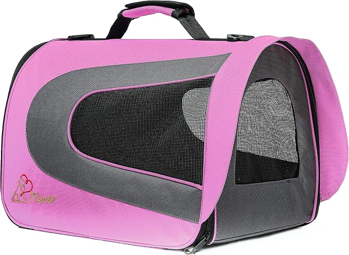 Pawer 18” x 11”x 11” Soft-Sided Foldable Airline Approved Pet Carrier - Image 4