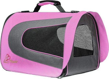 Pawer 18” x 11”x 11” Soft-Sided Foldable Airline Approved Pet Carrier - Image 4