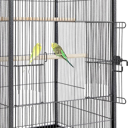 Yaheetech 40 Inch Wrought Iron Bird Cage Open-Top Parrot Cage - Image 7