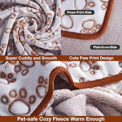 Stuffed Large Brown Premium Soft Dog Blanket, - Image 3